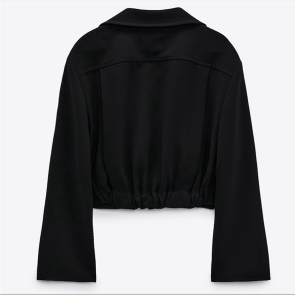 Zara Pleated Twist Front Crop Top - Picture 3 of 4